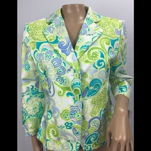 Tahari Author S. Levine fitted lined jacket sz8